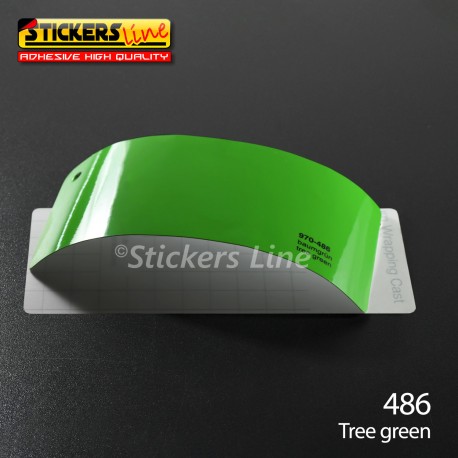 Pellicola adesiva Oracal verde lucido serie 970 cod. 486 adesivo verde cast film gloss tree green car wrapping auto moto