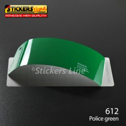 Pellicola adesiva Oracal verde lucido serie 970 cod. 612 adesivo verde cast film gloss police green car wrapping auto moto