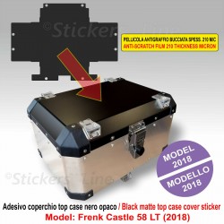 Adesivo coperchio Top Case bauletto Frenk Castle 58 LT per BMW KTM GUZZI HONDA