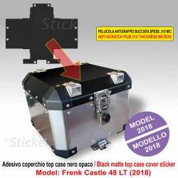 Adesivo coperchio Top Case bauletto Frenk Castle 48 LT per BMW KTM GUZZI HONDA