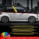 Fasce adesive Fiat 500 BICOLORE strisce bordini perimetrali carrozzeria 15 mm