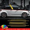 Fasce adesive Fiat 500 BICOLORE strisce bordini perimetrali carrozzeria 15 mm
