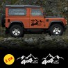 Adesivi fuoristrada Land Rover Evoque Discovery Defender montagna 4x4 off road