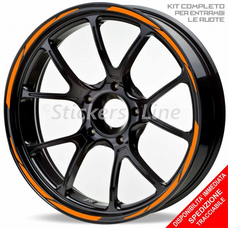 Adesivi cerchi moto KTM Supermoto KTM 1290 Superduke R strisce ruote stickers R5