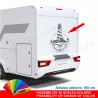 Adesivo per camper Faro Rosa dei venti nautica roulotte furgoni barche h 100 cm