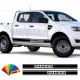 2 Adesivi compatibili fiancate fuoristrada Ford Ranger 4x4 off road