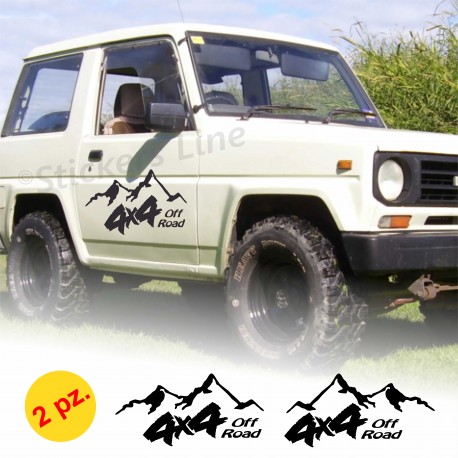 Adesivi fuoristrada Daihatsu Rocky Feroza Terios montagna 4x4 off road