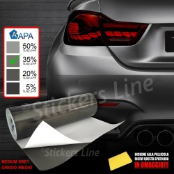 Pellicola oscuramento fari fanali APA TL/92.3-FP MEDIA 35% auto moto cm 50x125