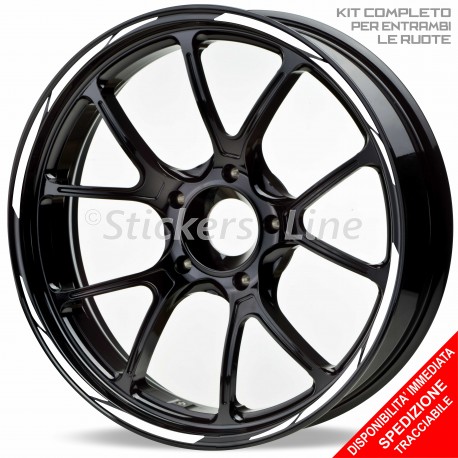 Adesivi cerchi moto Yamaha XSR125 XSR700 XSR900 strisce ruote stickers wheels R5