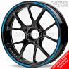 Adesivi cerchi moto Yamaha YZF R3 YZF R6 YZF R125 strisce ruote stickers wheels R5