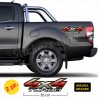 Adesivi 4x4 TURBO stampati a colori 35 cm scritte adesive fuoristrada off-road