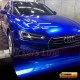 Pellicola adesiva BLU lucido metallizzato car wrapping auto moto glossy blue