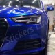 Pellicola adesiva BLU lucido metallizzato car wrapping auto moto glossy blue