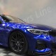 Pellicola adesiva BLU lucido metallizzato car wrapping auto moto glossy blue