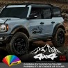 2 Adesivi fuoristrada Montagna 4x4 off road jeep suzuki nissan land rover toyota