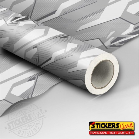 Pellicola mimetica Wrapping mimetico camo Geometric ICE STORM auto moto