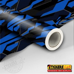 Pellicola mimetica Wrapping mimetico camo Geometric BLUE STORM auto moto