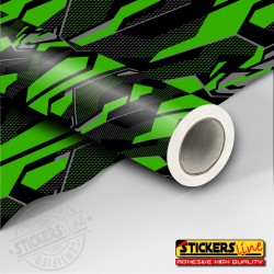 Pellicola mimetica Wrapping mimetico camo Geometric GREEN STORM auto moto