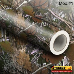 Pellicola mimetica Wrapping mimetico BOSCO camo auto moto caccia pesca soft air MOD.1