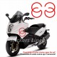 2 adesivi scudo anteriore Doppio Anello per Gilera GP800 GP 839 corsa gp 800