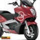 2 adesivi scudo anteriore Doppio Anello per Gilera GP800 GP 839 corsa gp 800