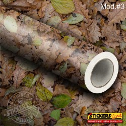 Pellicola mimetica Wrapping mimetico BOSCO camo auto moto caccia pesca soft air MOD.3