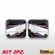 Kit 2 adesivi valigie HONDA Africa Twin CRF1000L protezioni adesive crf 1000 M1