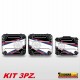 Kit 3 adesivi valigie HONDA Africa Twin CRF1000L protezioni adesive crf 1000 M1