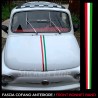 Adesivo Cofano Tricolore su misure per Fiat 500 vecchio modello 500 abarth L ecc