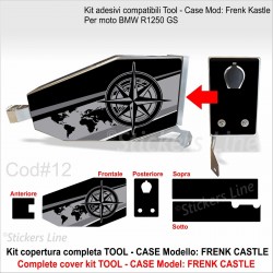 Kit adesivi Tool Case BMW R1250 GS ADV stile Triple Black C#12 cassetta attrezzi