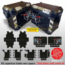 Adesivi BMW BUSSOLA borse valigie R1200 R1250GS adventure rosa dei venti bags stickers V1