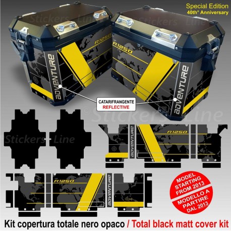 Adesivi valigie bmw 1250 GS adventure lc quarantesimo 40th° anniversary M2