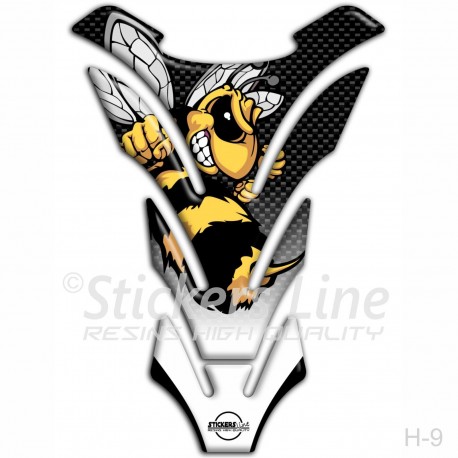 Paraserbatoio resinato HONDA HORNET Tank Pad adesivi serbatoio 3D per moto H-9