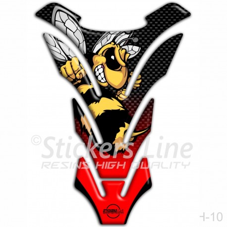 Paraserbatoio resinato HONDA HORNET Tank Pad adesivi serbatoio 3D per moto H-10