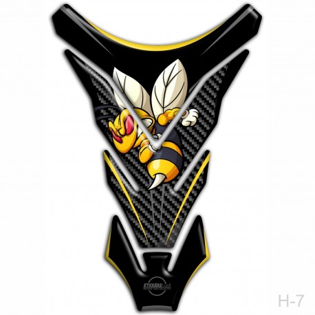 Paraserbatoio resinato HONDA HORNET Tank Pad adesivi serbatoio 3D per moto H-7