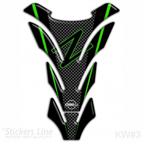 Paraserbatoio resinato compatibile Kawasaki Z50 Z1000 Z 750 1000 thank pad KW-3