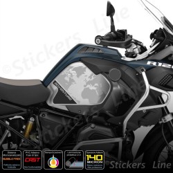 Adesivi Serbatoio BMW R 1200 1250 gs Adventure LC GS - GLOBO - gray - black