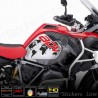 2 Adesivi Serbatoio BMW R 1200 1250 gs Adventure LC GS - GLOBO - red black