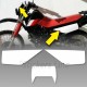 Kit adesivi TABELLE Honda XL 600 RM 1986/90 stickers xl 600 decal x carena moto Black