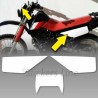Kit adesivi TABELLE Honda XL 600 RM 1986/90 stickers xl 600 decal x carena moto Black