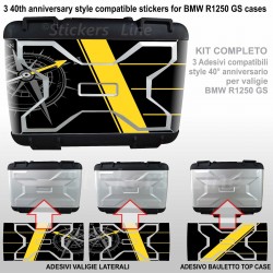 3 adesivi valigie vario BMW R1250GS R 1250GS K50 40th 40 anniversario gs 2021