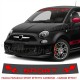 Fascia parasole Fiat 500 SPORT fondo CARBONIO scritta Rossa adesivo parabrezza