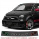 Fascia parasole Fiat 500 SPORT fondo CARBONIO scritta Tricolore parabrezza