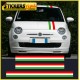 Fascia adesiva TRICOLORE per FIAT 500 striscia adesiva italia FIAT 500 adesivi