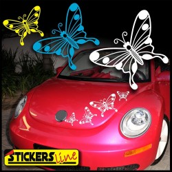 Kit adesivi FARFALLE 1 adesivi per SMART FIAT 500 car Butterfly stickers