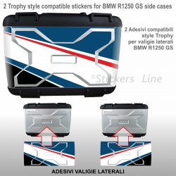 2 adesivi valigie vario BMW R1250 TROPHY grafiche R 1250GS K50 gs 2022 - 2023