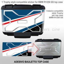 Adesivo Top Case Bauletto BMW R1250 TROPHY R 1250GS valigie K50 gs 2022 - 2023