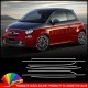 Fasce adesive Fiat 500 BICOLORE strisce bordini perimetrali carrozzeria 12 mm