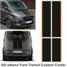 Fasce adesive Ford TRANSIT Custom Turneo BICOLORE - COMBI strisce nero arancio