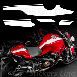 Adesivi moto strisce Ducati monster 821 1200 fasce replica monster 1200s 2015